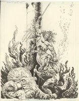 Aquaman 100 page Giant Issue 1 Page Cover Comic Art